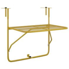 Petromila vidaXL Balkónový stôl zlatý 60x40 cm oceľ