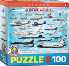 EuroGraphics Puzzle Lietadlá 100 dielikov