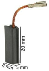 MAR-POL Náhradné uhlíky k elektrickému náradiu 5x8 mm MAR-POL