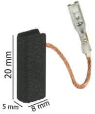 MAR-POL Náhradné uhlíky pre elektrické náradie 5x8 mm S22601