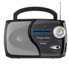 Krüger&Matz Prenosné rádio AM/FM Kruger&Matz model KM0822, čierna