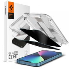 Spigen TVRDENÉ SKLO SPIGEN GLAS.TR "EZ FIT" 2 BALENIE IPHONE 13 / 13 PRO PRIVACY