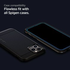 Spigen TVRDENÉ SKLO SPIGEN GLASS FC IPHONE 12/12 PRO ČIERNE