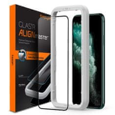 Spigen TVRDENÉ SKLO SPIGEN ALM GLASS FC IPHONE 11 PRO MAX ČIERNA