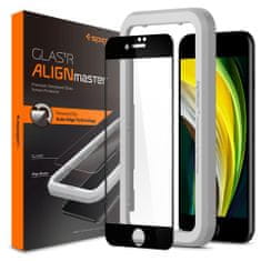 Spigen TVRDENÉ SKLO SPIGEN ALM GLASS FC IPHONE 7 / 8 / SE 2020 / 2022 ČIERNA