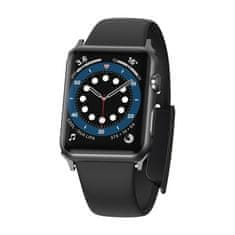 shumee Náramok s remienkom pre Apple Watch 3/4/5/6/SE 38-40 mm Slip-Thru Black