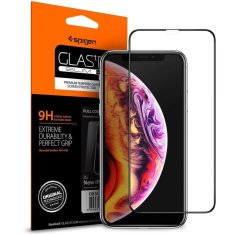 Spigen TVRDENÉ SKLO SPIGEN GLASS FC IPHONE 11 PRO ČIERNE