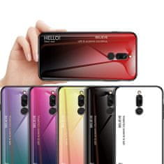 IZMAEL Puzdro Gradient Glass pre Xiaomi Redmi 8 - Čierna/Modrá KP10454