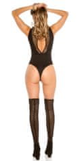 Amiatex Dámske body 75851 + Nadkolienky Gatta Calzino Strech, čierna, L