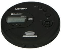 LENCO CD-300 Discman prenosný CD / MP3 prehrávač s Bluetooth vysielačom a nabíjacími batériami