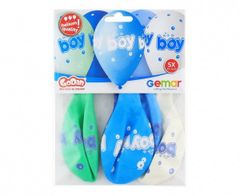 GoDan Latexové balóny na hélium It's a Boy Blue 13" - 5 ks