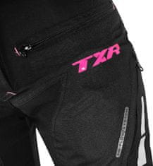 TXR Dámske nohavice na motorku Rival čierno-ružové XL