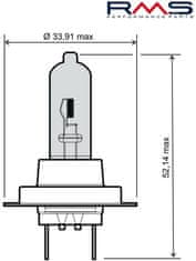 RMS žiarovka 246510115 12V 55W, H7 biela