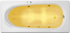 eoshop RHEY SURF + CHROMO 190 x 80 cm hydromasážny akrylátová vaňa