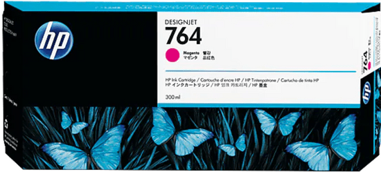 Hewlett Packard HP 764 300-ml Magenta DesignJet Ink Cartridge, C1Q14A