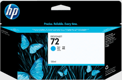 Hewlett Packard HP 72 130-ml Cyan DesignJet Ink Cartridge, C9371A