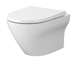 CERSANIT Larga SET B331 WC ovál CO sedátko slim duro SC EO S701-472 - Cersanit