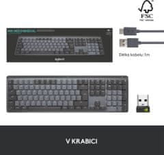 Logitech MX Mechanical, grafitová (920-010757)