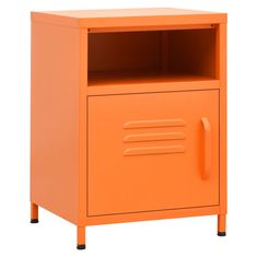 Petromila vidaXL Nočný stolík oranžový 35x35x51 cm oceľ 