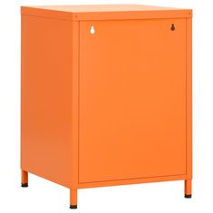 Petromila vidaXL Nočný stolík oranžový 35x35x51 cm oceľ 