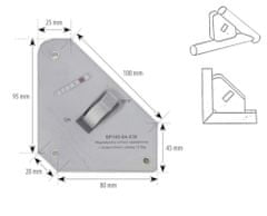 MDTools Uhlový magnet s vypínačom, nosnosť 13,5kg - SPARTUS SP145-04-030