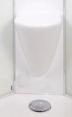 eoshop BRILIANT 90 x 90 cm - Parný sprchový box model 8 chinchilla sklo