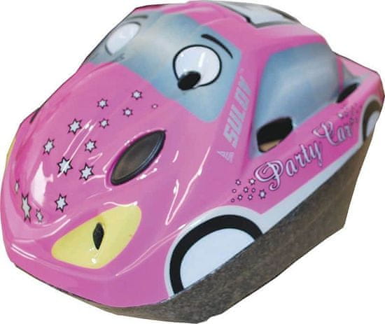 Sulov Detská cyklo helma CAR, ružová Helma veľkosť: S