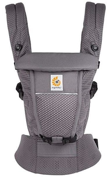 Ergobaby ADAPT NOSIČ DETÍ Soft Flex Mesh - Graphite grey