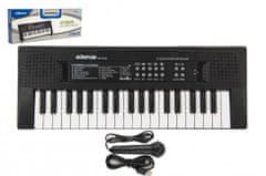 Teddies Pianko / Organ / Klávesy 37 kláves plast napájanie na USB + mikrofón 40cm