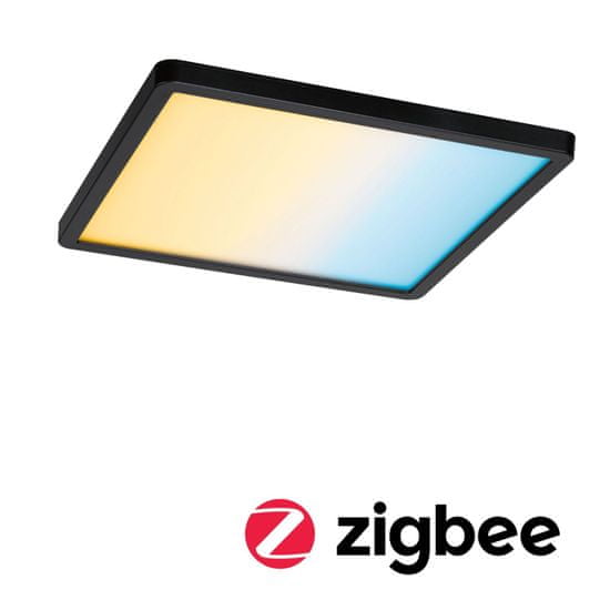 Paulmann PAULMANN VariFit LED vstavané svietidlo Smart Home Zigbee Areo IP44 hranaté 230x230mm meniteľná biela čierna stmievateľné 79967