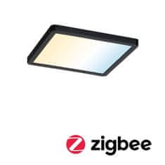 Paulmann PAULMANN VariFit LED vstavané svietidlo Smart Home Zigbee Areo IP44 hranaté 175x175mm meniteľná biela čierna stmievateľné 79966