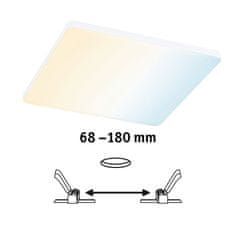 Paulmann PAULMANN VariFit LED vstavané svietidlo Veluna Edge IP44 hranaté 200x200mm meniteľná biela stmievateľné 79959