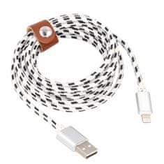 Northix Lightning-USB nabíjací kábel, tkaný - 2 m 