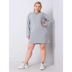 BASIC FEEL GOOD Dámske plus size šaty GISELLE sivé RV-SK-6321.93_363126 2XL