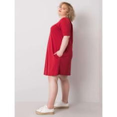 BASIC FEEL GOOD Dámske plus size šaty BELLAMY burgundy RV-SK-6639.02X_364869 2XL