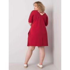 BASIC FEEL GOOD Dámske plus size šaty BELLAMY burgundy RV-SK-6639.02X_364869 2XL