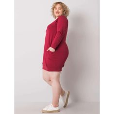 BASIC FEEL GOOD )Dámske plus size šaty ARIADNE burgundy RV-SK-6296.99_364144 3XL