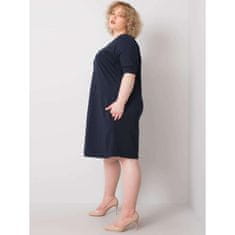 BASIC FEEL GOOD Dámske plus size šaty BELLAMY navy blue RV-SK-6639.02X_364871 2XL