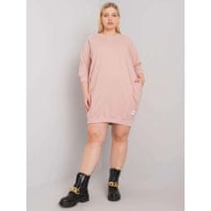 RELEVANCE Dámske plus size bavlnené šaty KARISSA pink RV-SK-6847.59P_379168 Univerzálne