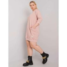 RELEVANCE Dámske plus size bavlnené šaty KARISSA pink RV-SK-6847.59P_379168 Univerzálne