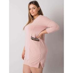 RELEVANCE Dámske plus size šaty s vreckami SUSAN pink RV-SK-6836.55P_381266 Univerzálne