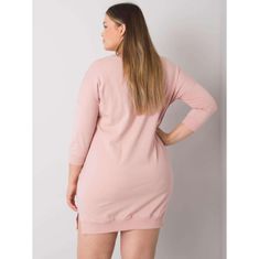 RELEVANCE Dámske plus size šaty s vreckami SUSAN pink RV-SK-6836.55P_381266 Univerzálne