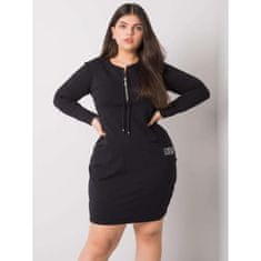 RELEVANCE Dámske plus size šaty s vreckami ALESSIA black RV-SK-7241.43_381317 Univerzálne