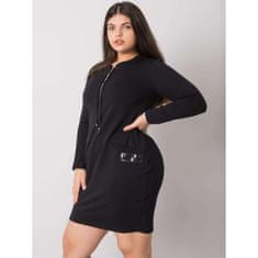 RELEVANCE Dámske plus size šaty s vreckami ALESSIA black RV-SK-7241.43_381317 Univerzálne