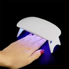 Northix Mini UV LED lampa na nechty, ružová 