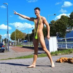 Northix Borat, Mankini - neónová zelená 