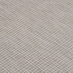 Petromila vidaXL Vonkajší koberec s plochým tkaním 140x200 cm sivohnedý