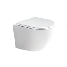 Mereo WC závesné kapotované, RIMLESS, 490x370x360, keramické, vr. sedátka CSS113S VSD82S - Mereo