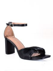 Amiatex Dámske sandále 89441 + Nadkolienky Gatta Calzino Strech, čierne, 38