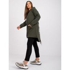 ITALY MODA Dámska mikina s potlačou na chrbte SOPHIE khaki DHJ-BL-20136.37_383327 Univerzálne